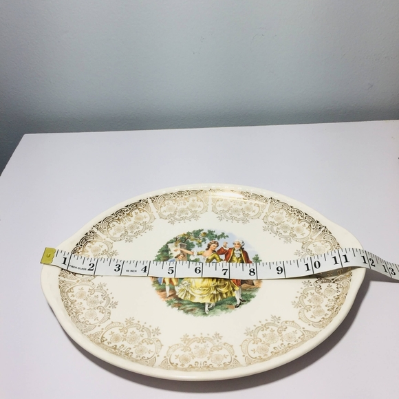 1982, platter plate served Vintage Victorian.  Exc - Picture 13 of 14